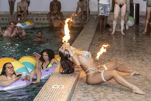 Mimi at the InterCon Chicago PRIDE pool party
